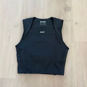 Bandit Black Square Neck Stamina Crop top